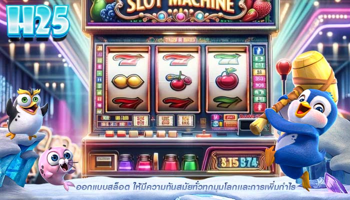 ออกแบบสล็อต ให้มีความทันสมัยทั่วทุกมุมโลกเเละการเพิ่มกำไร