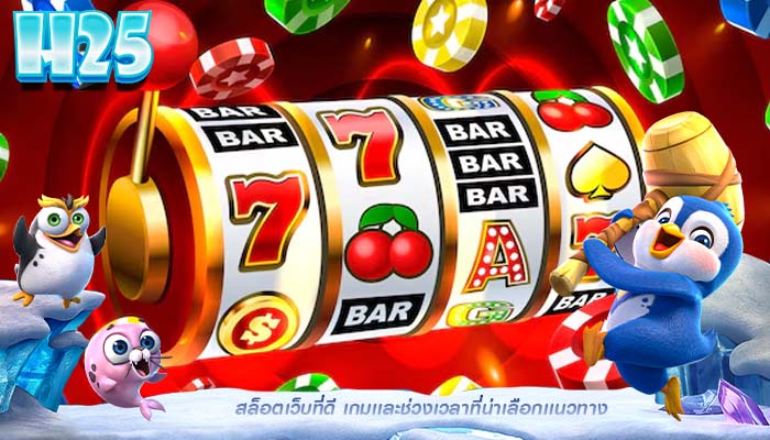 สล็อตเว็บที่ดี เกมเเละช่วงเวลาที่น่าเลือกเเนวทาง